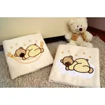 Deka do kočárku s výšivkou žlutá