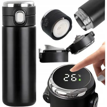 Termohrnek Termo hrnek 420ml s teploměrem (Termoska s teploměrem 420ml)