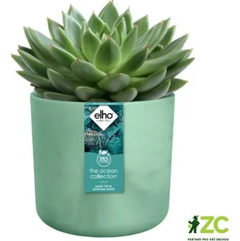 Obal na květináč Obal The Ocean collection round - pacific green 14 cm