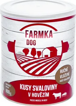 Krmivo pro psa Sokol Falco Farmka Dog se svalovinou konzerva 800 g