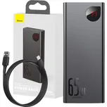 Powerbanka Baseus Adaman Digital Display PPIMDA-D01 20000mAh 65W PD QC 4.0 2x USB-A 1x USB-C + KABEL