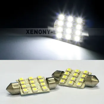 Autožárovka CAN-BUS sufitka bílá - Super Light, 12 SMD LED, 39mm, 1ks (LED sufitka bílá - Super Light)