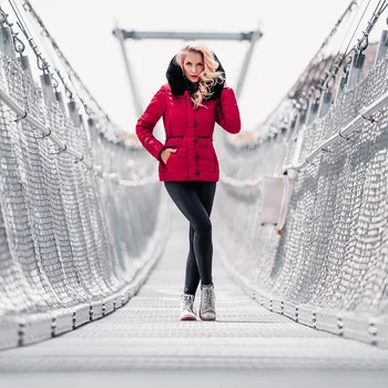 Thor Steinar - dámská zimní bunda Solna rot Barva: Červená, Vel: S