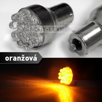 Autožárovka SUPER BRIGHT LED žárovka BA15S 21W 12LED 12V 1ks