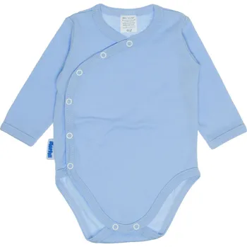 Kojenecký body Kojenecké bavlněné body celopropínací - modrá 56