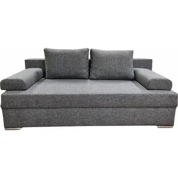 Pohovka Pohovka Lucie II tmavě šedá zvýšená