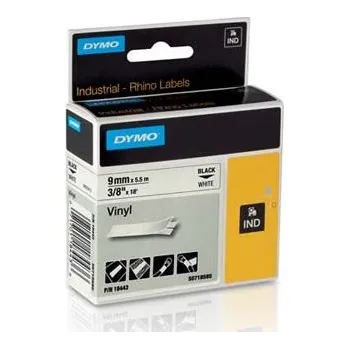 Pásek do tiskárny DYMO Originální páska D1 18443 / S0718580 9mm x 5,5m černý tisk/bílý podklad (S0718580) Pro tiskárny štítků DYMO