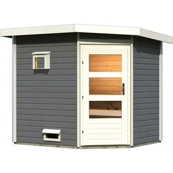 Sauna LANIT PLAST, s.r.o. Venkovní finská sauna Woodia WO24 šedá