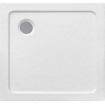 Sprchová vanička BPS-koupelny Čtvercová akrylátová sprchová vanička HYD-SSV-SILK 90x90 bílá
