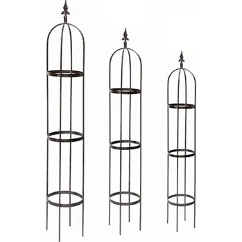 Stojan na květiny Opěra rostlin - obelisk, sada 3ks - 10o12