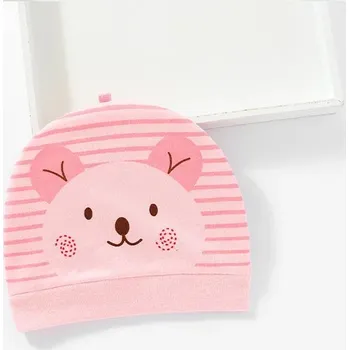 Pokrývka hlavy Dětská čepice se zvířátkem a oušky, pro novorozence - růžová 8