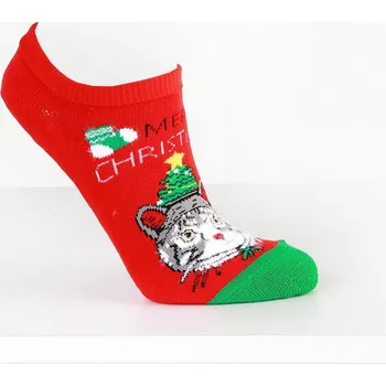 Dámské ponožky Aura.via Vánoční nízké ponožky SNDV555-3 Velikost: 38-41