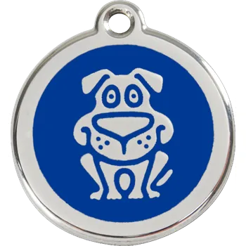 psí známka Red Dingo Psí známka Pes 37 mm modrá