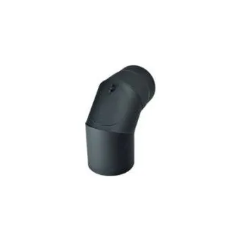 Koleno kouřové silnostěnné (1,5 mm) 125/90 s čist. otvorem