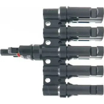 Anténní redukce Konektor pro solární panely MC4 rozbočení 1x zdířka,5x konektor