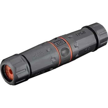 Síťový konektor XtendLan STP spojka Cat 5e/6/6a Spojka, kabelová, stíněná, vodotěsná, krytí IP68, Cat5e/6/6a, kabely 5-9mm, nylon 66 Spojka Cat5e,6,6A waterproof