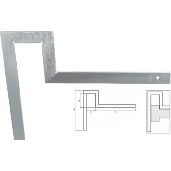 Úhloměr Přírubový úhelník Helios-Preisser 600x600 mm pozinkovaný