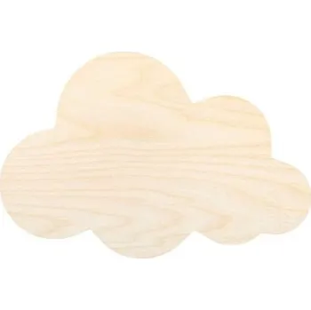 kreativní sada Dřevěný výřez mráček plný 26cm