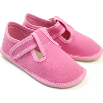 Dívčí bačkory Barefoot bačkory 395 Fuxia, EF barefoot Velikost: 33