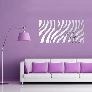 Samolepící dekorace Flexistyle Samolepící dekorace zrcadlová ZEBRA 140x70 cm Stříbrná