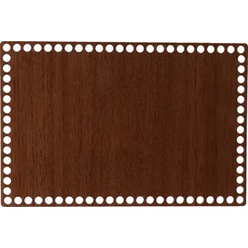 Dřevěné dno/víko na košík - obdélník ořech Zvolte variantu: 20x25 cm