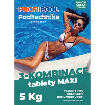Bazénová chemie Pooltechnika Chlórová 3-Kombinace MAXI 5kg PROFIPOOL