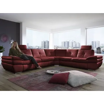 Sedací souprava Luxusní kožená rohová sedací souprava ARGENTO Pravý roh