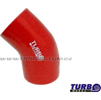 Hubice k vysavači Silikonová hadice, koleno TurboWorks Red 45° 63mm