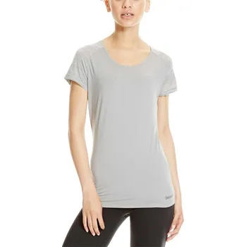 Dámské tričko BENCH TRIKO - Mesh Panel Tee Mid Grey Marl (GY008X)