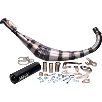 Výfuk pro motocykl Výfuk Yasuni R2 černá, Offroad, SM, Minarelli AM, Derbi D50B0, EBE YA810TB