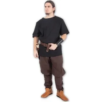 Dámská tunika Bavlněná tunika s krátkým rukávem - černá Velikost L