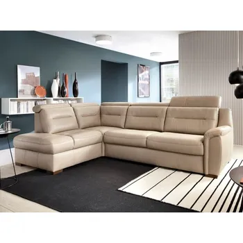 Sedací souprava Kožená rohová rozkládací sedací souprava MOLSA Levý roh