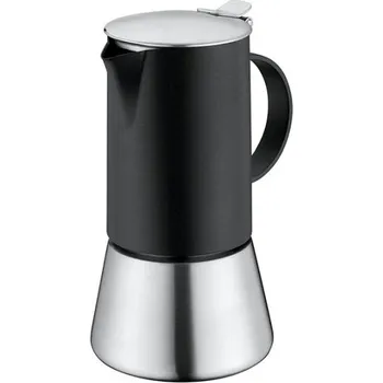 Kávovar Kávovar na 4 šálky Aida, černý - Cilio Vařič espressa Aida 4 šálky, černý/nerez - Cilio