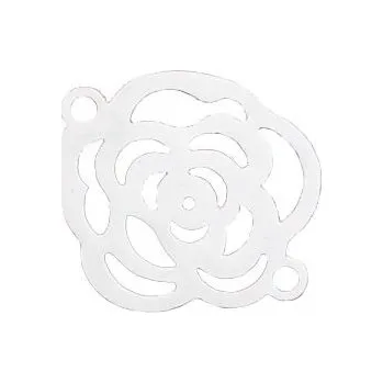 Přívěsek Ocelová destička růžička