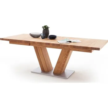 Jídelní stůl Rozkládací jídelní stůl z masivu MANAGUA A dub divoký Velikost stolu 140x90