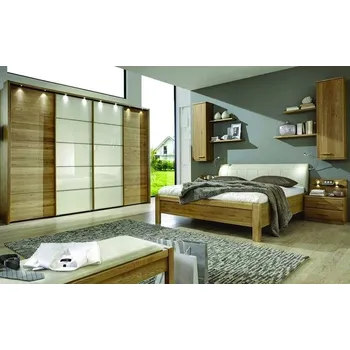 Ložnicová sestava Ložnice TOLEDO 1 dub/sklo magnolie