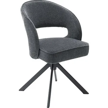 Jídelní židle Jídelní otočná židle NICOYA černo-šedá