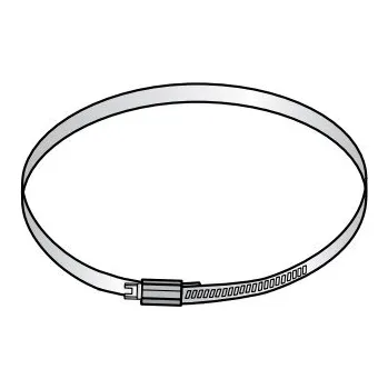 Přírubová svorka proti děšti k ocelovému komínu