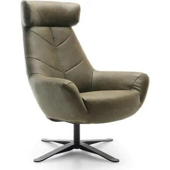 Křeslo Designové otočné křeslo s vysokým opěrem BE LEAF