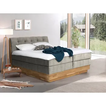 Postel Postel boxspring s úložným prostorem MELISSA 2 dub masiv plocha spaní 200x200