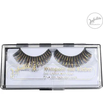 Karnevalový doplněk Jofrika Řasy s lep. - zlaté 18051 - D