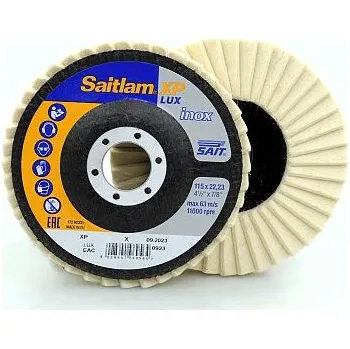 Brusný kotouč SAIT Leštící lamelový kotouč 115x22,23 Filc