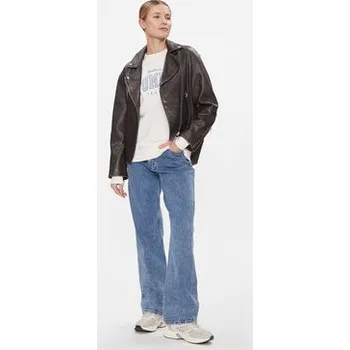 Dámská mikina Tommy Jeans Mikina Tjw Rlx Varsity Luxe Crew DW0DW17339 Bílá Regular Fit M