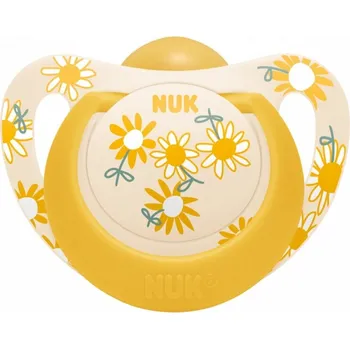 NUK Dudlík Star latexový dudlík 18-36m - žlutá