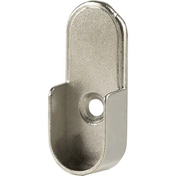 Věšák Interex Koncovka na šatní tyč s trny - oválná / lesklý chrom