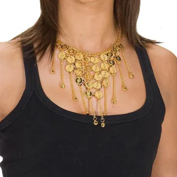 Karnevalový doplněk Náhrdelník s mincemi