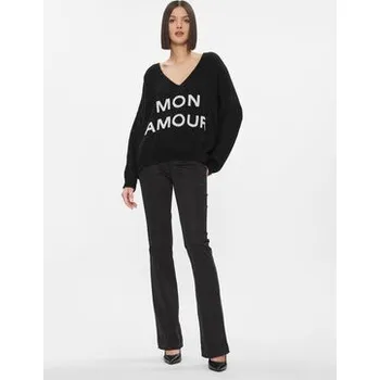 Dámský svetr Kontatto Svetr 3M1200 Černá Oversize OS