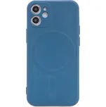 Kryt pro Apple iPhone 12 mini - podpora MagSafe - silikonový - modrý