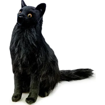 plyšák andos Plyšová kočka černá 40 cm