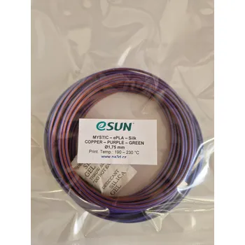3D tisk VZOREK - ePLA-Silk Mystic - tříbarevný filament , Barva Copper-Purple-Green